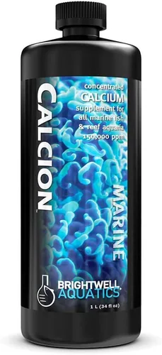 Brightwell Aquatics Calcion - Suplemento concentrado de calcio iónico para acuarios de arrecifes y agua salada apoya el crecimiento de corales