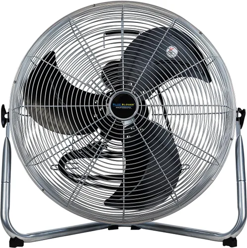 Soplador azul de 20 pulgadas de alta velocidad 4600 CFM, 3 velocidades, inclinación ajustable, ventilador de piso industrial