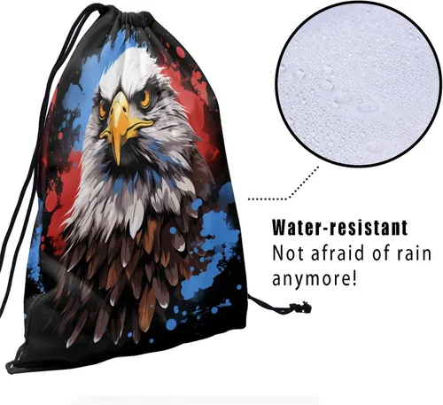 Miniatura 67 de Bolsa de agarre de gimnasia de piel de animal, bolsa de gimnasia con cordón ajustable, bolsa de cuerda para fauna silvestre, Mariposas Galaxy