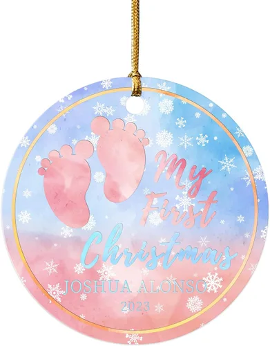 Miniatura 17 de Impreso en EE. UU. Adornos de Navidad personalizados con foto de perro, adorno de árbol de Navidad con nombre y foto de cachorro personalizados
