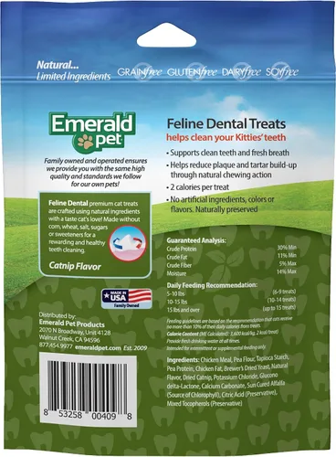 Miniatura 2 de Feline Dental Treats - Delicias y crujientes golosinas dentales para gatos sin granos, golosinas dentales naturales para limpiar los dientes