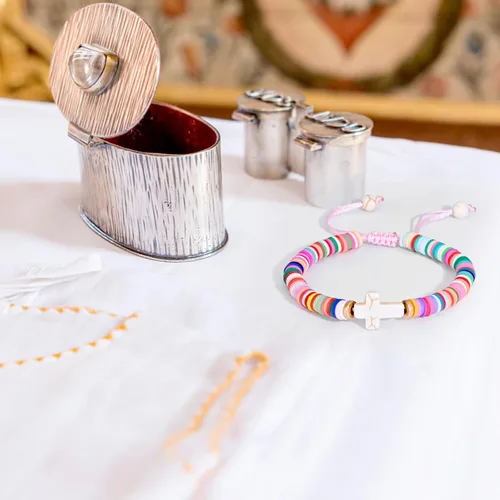 Miniatura 4 de NatuBeau Regalos de primera comunión, pulsera de cruz con tarjeta de regalo, regalos de santa comunión, regalos de bautismo, regalos de confirmación