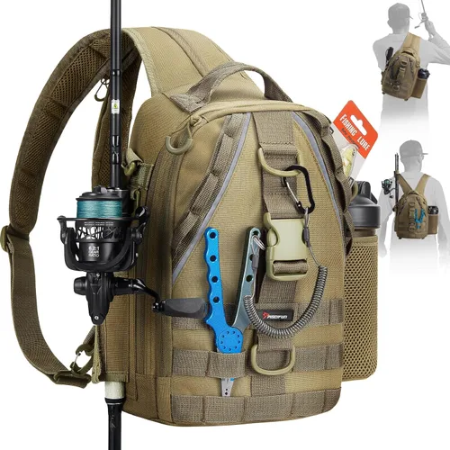 Piscifun Travel X - Bolsa de almacenamiento de pesca resistente al agua para hombres y mujeres, mochila multifuncional de almacenamiento de aparejos
