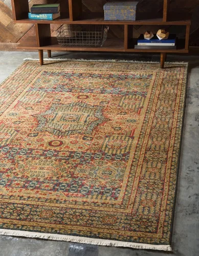 Miniatura 17 de Unique Loom Palace Collection - Alfombra rectangular (2 pies 2 pulgadas x 3 pies 1 pulgada, verde claro/marrón)