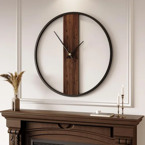 Reloj de pared grande de 30 pulgadas, decorativo, moderno, minimalista, para decoración de sala de estar, silencioso, sin tictac, funciona con