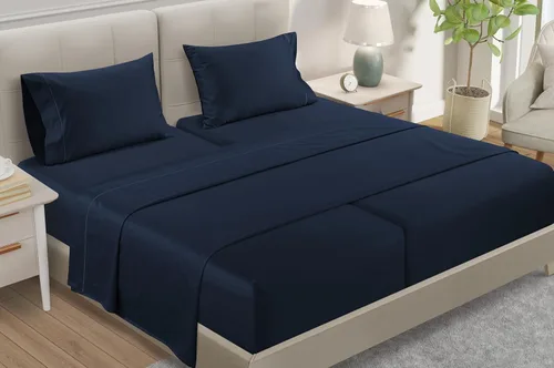 Miniatura 72 de Sábanas Twin XL 100% Algodón Para Cama Twin, Juego de Sábana Bajera Totalmente Elástica y Fundas de Almohada 800TC, Sábanas de Bolsillo Profundo 06