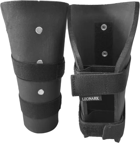 Miniatura 8 de LEONARK Black Armoury Hema Esgrima EVA Antebrazo Superposiciones Light Ajustable Unisex Armor Protector de Brazo