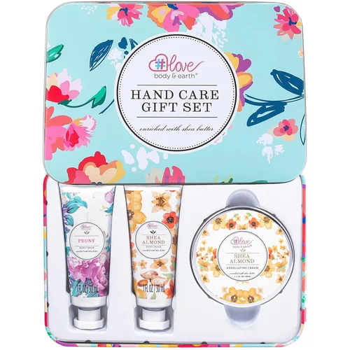 Miniatura 13 de BODY & EARTH # LOVE Set de regalo de crema de manos, juegos de loción de manos para regalos de Navidad, juego de cuidado de manos con manteca