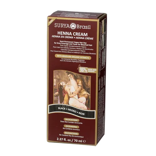 Miniatura 3 de Crema de Henna Surya Brasil, negro 2.31 onzas, Negro