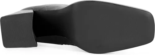 Miniatura 7 de ANN CREEK Botines de tacón grueso para mujer, con cremallera lateral, punta cuadrada, tacón alto, botas casuales