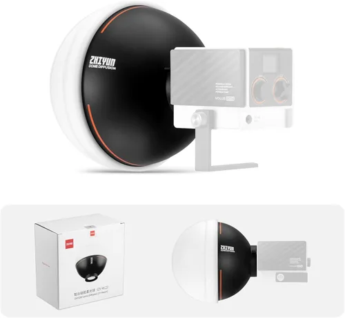 ZHIYUN Mini Dome Difusor Softbox Montaje ZY [Oficial] Plegable Rápido Configuración Rápida con Difusores/Rejilla de Panal Compatible con Serie X100