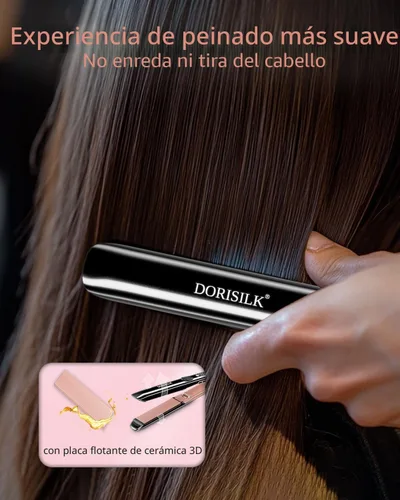 Miniatura 8 de DORISILK Plancha de pelo profesional de alta temperatura de 500 grados, plancha plana de cerámica de calentamiento rápido de 30 segundos, alisador