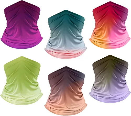 Miniatura 9 de UPF 50+ Sun Protection UV Cooling Neck Gaiter Face Mask Gradient Color Scarf Breathable Bandana for Men & Women