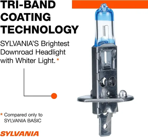 Miniatura 7 de SYLVANIA - H1 foco delantero SilverStar Ultra - Bombilla de luz de faro halógena de alto rendimiento, bombilla de repuesto de luz alta, luz baja