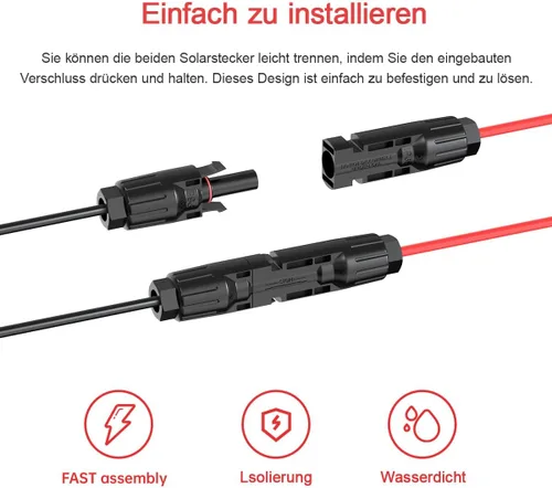 Miniatura 3 de ELFCULB Cable solar XT60 de 10 AWG, 10 pies, 2, 10, 25, 35, 50, 75, 100 pies, cable de extensión XT60, conector de panel solar a conector XT60