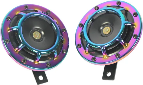 Miniatura 2 de Eletric - Kit de bocina de coche de 12 V 135 db, súper ruidoso, tono alto y bajo, kit de bocina gemela de metal con soporte para autos, camiones