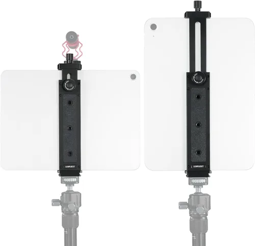 Miniatura 9 de Soporte para iPad de aleación de aluminio para trípode, compatible con iPad mini y tabletas de 5-8.8 pulgadas, tornillo de 1/4 pulgadas y liberación