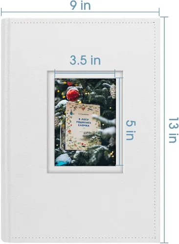 Miniatura 7 de Golden State Art, Álbum de fotos de gamuza de piel sintética con capacidad para 300 fotos de 4 x 6 pulgadas con espacio de escritura de notas, ideal
