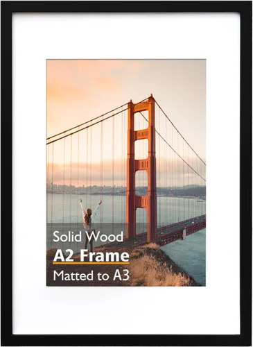 Miniatura 89 de KINLINK 3.5x5 Picture Frame, Ash Black Solid Wood Frame with Plexiglass for Table Top and Wall Mounting, Photo Frame for Horizontal or Vertical