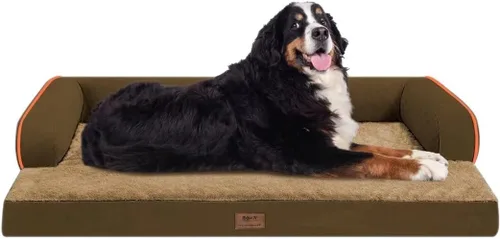 Miniatura 86 de Cama ortopédica impermeable para perros pequeños, cama para perros de tamaño mediano, cómoda cama para mascotas y gatos con lados, funda extraíble
