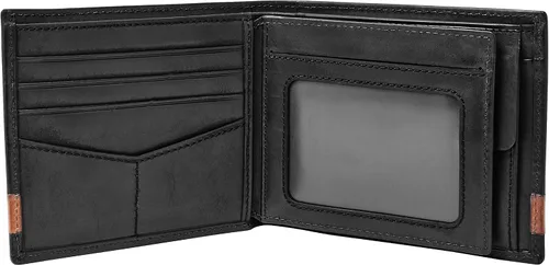 Miniatura 4 de Fossil Mens Leather Bifold Wallet with Coin Pocket