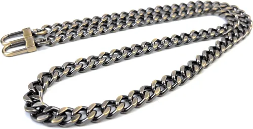Miniatura 14 de Correas de metal para bolso de cadena plana, reemplazo de cadena para bolso cruzado de hombro y axilas, Dorado antiguo Oro envejecido