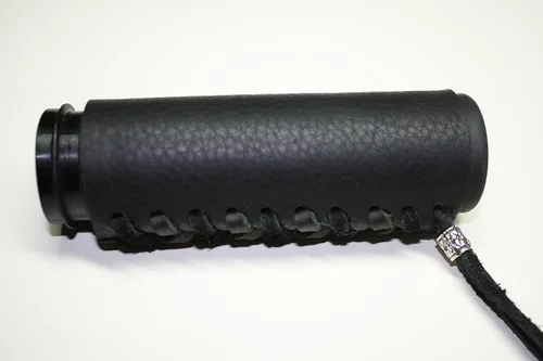 Miniatura 2 de Fundas de agarre de motocicleta de cuero negro resistente para motocicletas