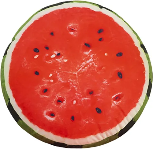 Miniatura 9 de Fruit Pillow Home - Cojín redondo con forma de cojín de felpa (13 pulgadas, marrón, estaca)