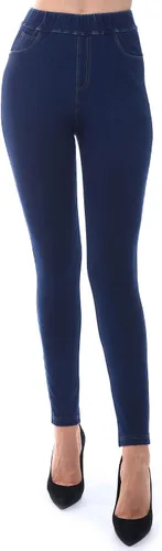 Miniatura 3 de AmélieBoutik Leggings de mezclilla ajustados de cintura alta para mujer