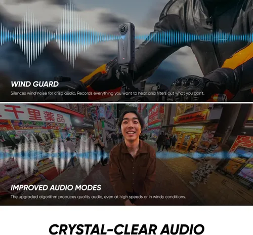 Miniatura 9 de Insta360 X4 Air - Cámara 360 de 8K ligera de 165g, efecto de palo de selfie invisible, lentes reemplazables, dispara primero y enmarca después
