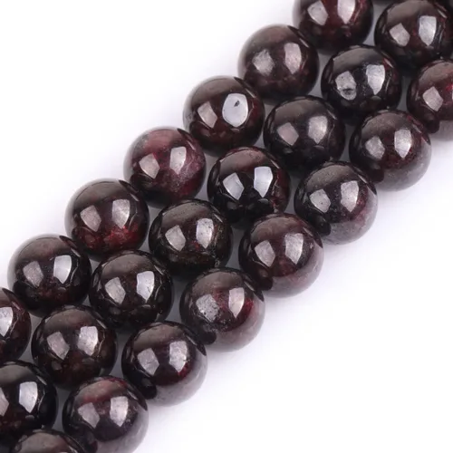 Miniatura 137 de GEM-Inside Cuentas sueltas de amatista natural de 14 mm, gemas de cristal redondo, piedra de energía para hacer joyas, 15 pulgadas Amatista oscura