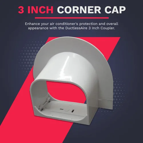 Miniatura 2 de DuctlessAire Mini Split Line Set Cover – Cubiertas de línea para condensador Mini Split, sistemas de aire central, HVAC, bombas de calor y más