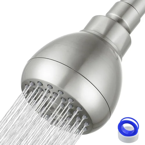 Cabezal de ducha de alta presión, potente cabezal de ducha que aumenta la presión del baño, reemplazo universal perfecto para cabezales de ducha de