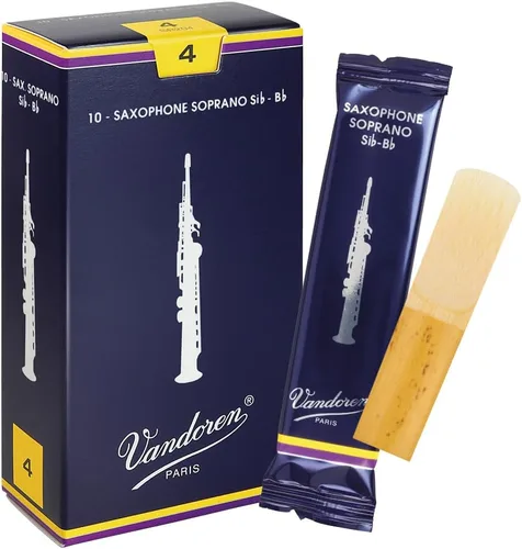Miniatura 11 de Vandoren SR203 - Cañas tradicionales para saxofón soprano Fuerza 3; Caja de 10