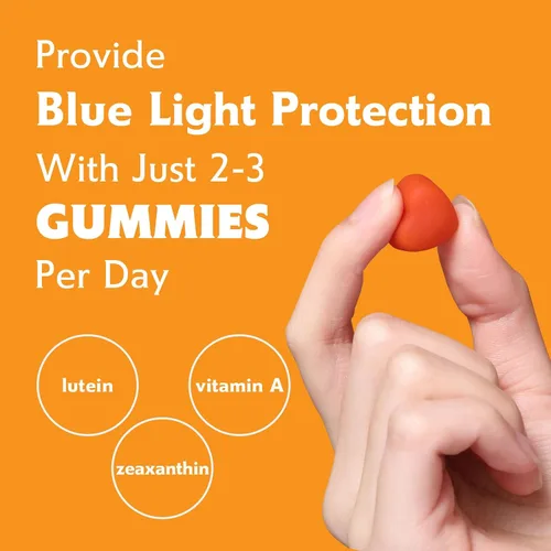 Miniatura 4 de Nature's Key Gomitas de luteína de 12 mg con zeaxantina y vitamina A para niños y adultos Suplemento de salud ocular y función cerebral Sabor a