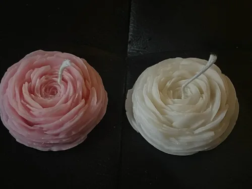 Miniatura 4 de Molde de vela de flor de peonía, molde de jabón hecho a mano con flores 3D para fondant, hecho a mano, loción, barra, crayón, crayón, pastel
