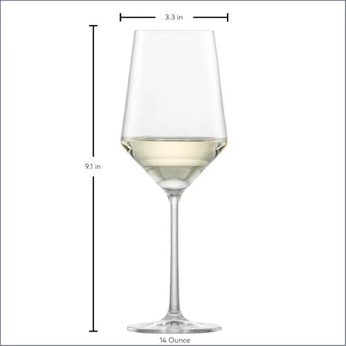 Miniatura 6 de ZWIESEL GLAS Pure Saugivnon Blanc - Copas de vino blanco (juego de 4), elegantes copas de vino para vino blanco, vasos de cristal Tritan aptos
