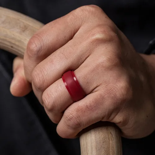 Miniatura 94 de ThunderFit Anillos de boda de silicona para hombre, 0.394 in de ancho y 0.098 in de grosor, paquete múltiple de variedad 1-7