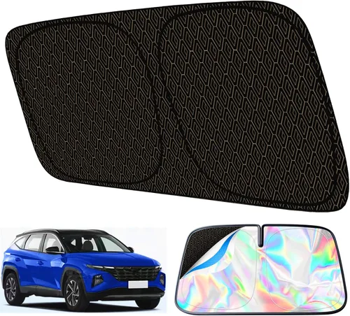 Miniatura 10 de Parasol para parabrisas personalizado para Chevrolet Equinox (2018-2025), parasol delantero de tela resistente con marco de metal fuerte, protección