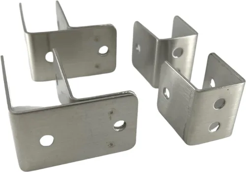 Miniatura 3 de Harris Hardware TP15059 Paquete de paneles de acero estampado para paneles de 1 pulgada, 2 soportes de una oreja, soportes en U de 2 pulgadas