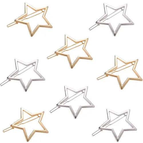 Miniatura 10 de 14 piezas de pinzas para el pelo de color puro Bobby pins de acetato, horquillas, accesorios para el cabello, pinzas para el cabello geométricas
