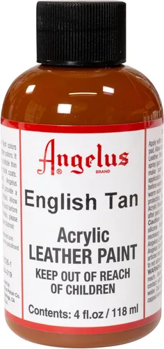 Miniatura 161 de Angelus - Pintura acrílica para cuero, 4 Fl Oz, color blanco - Pintura para cuero profesional flexible, resistente a grietas, arañazos