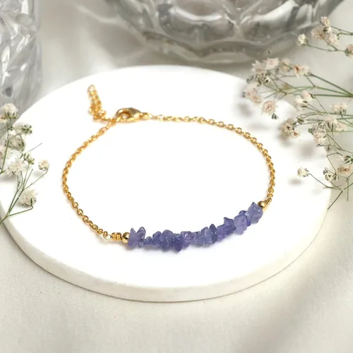 Miniatura 37 de Gempires Natural Chips Bar Bracelet, Energy Healing Crystals, Birthday, Gift for Her, Gemstone Jewelry 8 inch