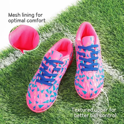 Miniatura 3 de DREAM PAIRS Zapatos de fútbol para césped artificial para niños y niñas con cordones para niños pequeñosgrandes
