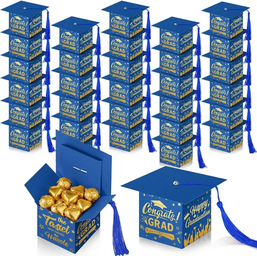 Miniatura 14 de TaoBary 30 cajas de dulces de graduación 2026, decoraciones de graduación, regalos de fiesta, caja de gorra de graduación con borla para suministros