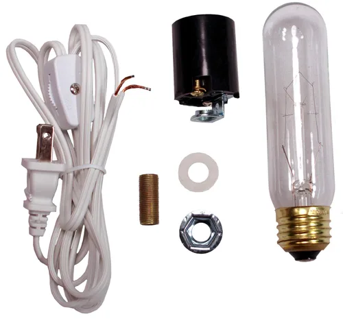 Miniatura 2 de Creative Hobbies® Kit de cableado para árbol de Navidad grande #ML1-25B6, bombilla de 25 W, base estándar (Edison), ideal para iluminar objetos