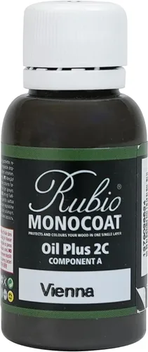 Miniatura 63 de Rubio Monocoat Muestra de Acabado de Aceite para Madera - Puro Aceite Plus Parte A Aceite de Linaza de Secado Rápido y Ecológico para Uso Pure