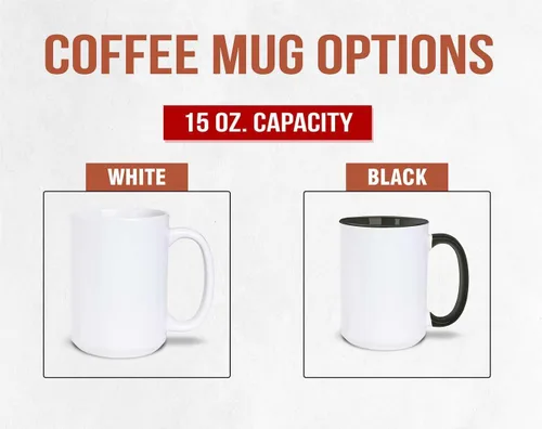 Miniatura 3 de Taza de café de cerámica personalizada para añadir tu propia imagen y texto, taza de té de 15 onzas, mango negro, foto taza de café, regalo