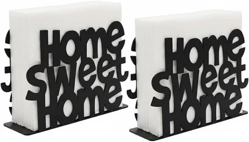 Miniatura 10 de 2Pack Bless This Home Napkin Holder for Table, Modern Metal Black Napkin Holders for Kitchen Dining Tables & Countertops, Paper Cocktail Napkins