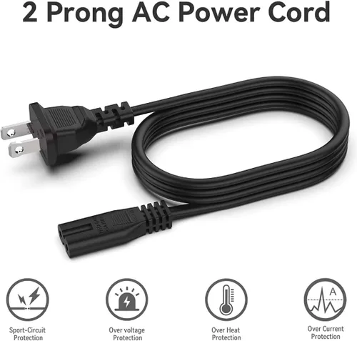 Miniatura 6 de Cable de alimentación de CA UL de 6 pies compatible con Samsung Shape M3 M7 Audio Speaker Charger Supply